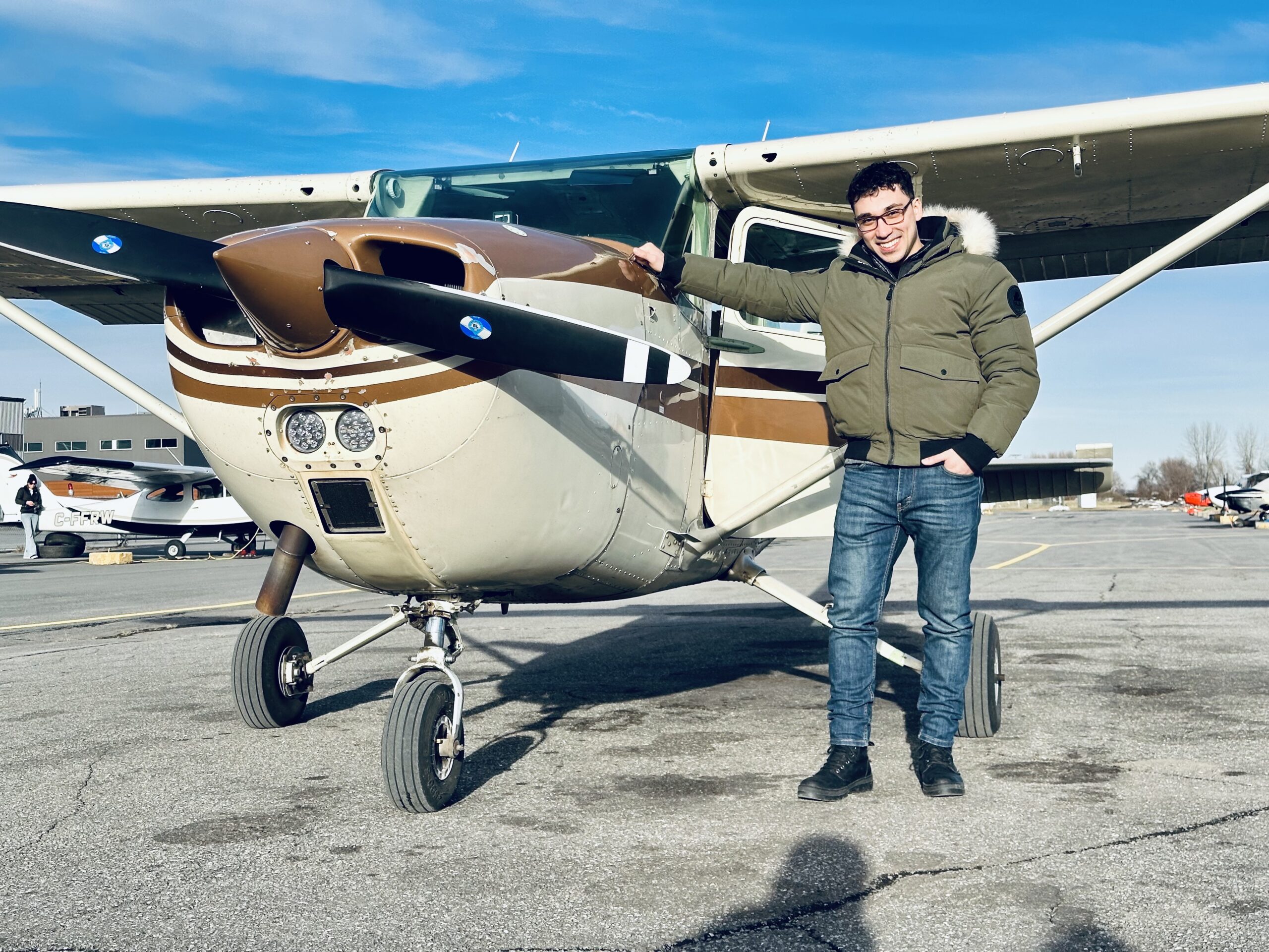 proud student becoming a private pilot 