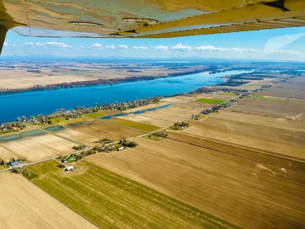 Richelieu River seen from above